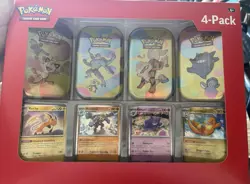 Two (2) Boxes Sealed Sam’s Club Pokemon Tins TCG - Image 2