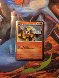 Entei (HGSS Promo 20) - HGSS20 - Promotional DMG English Pokemon HGSS Black WOW - Image 1