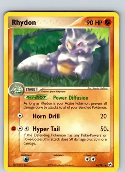 Rhydon 46/101 2004 EX Hidden Legends Regular Uncommon - Image 1