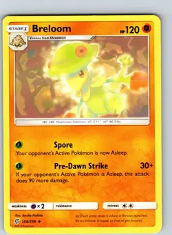 Breloom 108/236 2019 SM Unified Minds Regular Uncommon - Image 1