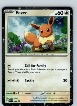 Eevee SVP 043 Scarlet & Violet Black Star Promo Cosmos Holo - Image 1