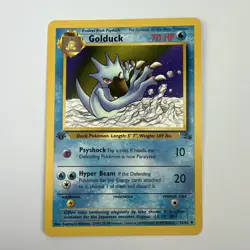 Golduck 1st Edition Fossil 1999 Rare Non Holo Foil Pokemon Vintage # 35/62 - Image 1