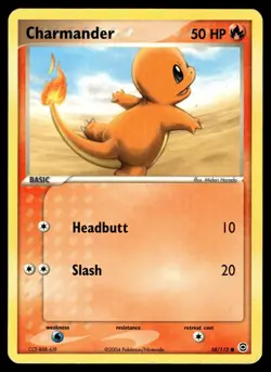 CHARMANDER - 58/112 Common FireRed & LeafGreen Pokemon MP - Image 1