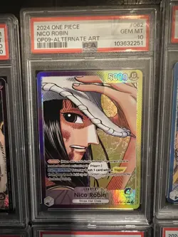 Full Set Of 6 OP09 Alt Art Leader One Piece Sequential PSA 10 Certs Luffy Shanks - Image 3