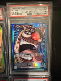 Full Set Of 6 OP09 Alt Art Leader One Piece Sequential PSA 10 Certs Luffy Shanks - Image 4