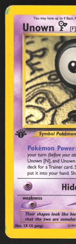 Unown F - 48/75 - Uncommon 1st Edition - Neo Discovery - Pokemon Card - MP - Image 3