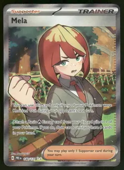 Pokemon Cards Mela 140/131 Prismatic Evolutions Ultra Rare NM - Image 1