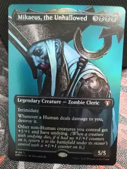 Mikaeus, the Unhallowed (Borderless) -Foil Near Mint MTG Commander Masters - Image 1
