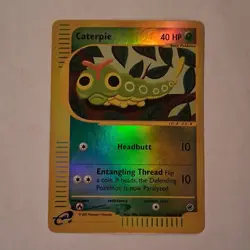 Pokemon Caterpie Expedition Base Set 96/165 Reverse Holo Common 40HP TCG Card - Image 1