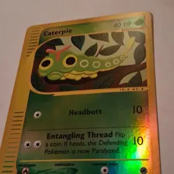 Pokemon Caterpie Expedition Base Set 96/165 Reverse Holo Common 40HP TCG Card - Image 3
