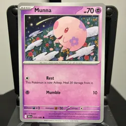 Munna - 035/086 - Pokemon Black Bolt 2025 - Common Card NM - Image 1
