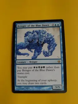 Bringer of the Blue Dawn. Rare Creature Fifth Dawn. VG Magic the Gathering Card. - Image 1