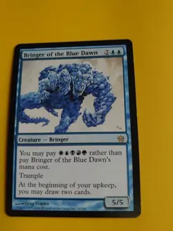Bringer of the Blue Dawn. Rare Creature Fifth Dawn. VG Magic the Gathering Card. - Image 2