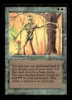 Gaea's Touch LP Light Play The Dark MTG [6680] - Image 1