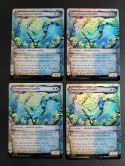 Deepchannel Duelist (X4 Showcase Foil) Uncommon MTG Lorwyn Eclipsed - Image 1