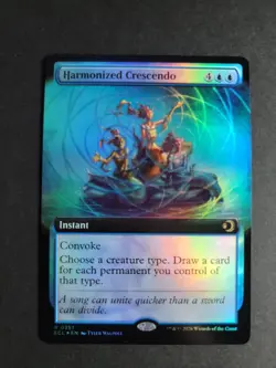 Harmonized Crescendo (Extended Art Foil) Rare MTG Lorwyn Eclipsed - Image 1