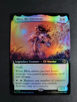 Rhys, the Evermore (Extended Art Foil) Rare MTG Lorwyn Eclipsed - Image 1