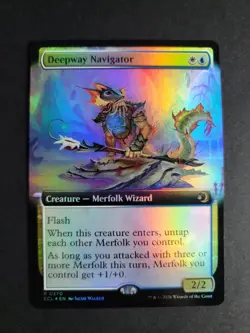 Deepway Navigator (Extended Art Foil) Rare MTG Lorwyn Eclipsed - Image 1