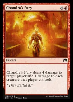 X4 Chandra's Fury Magic Origins LP/NM MTG Magic DNA GAMES - Image 1