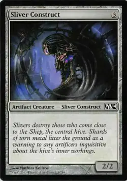 Sliver Construct Magic 2014 Light Play MTG Magic DNA GAMES - Image 1