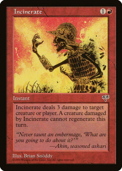 Incinerate Mirage Moderate Play MTG Magic DNA GAMES - Image 1