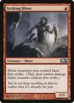 Striking Sliver Magic 2014 Light Play MTG Magic DNA GAMES - Image 1