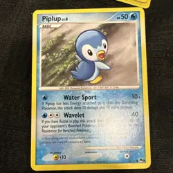 Pokemon TCG Piplup Pop Series 9 16/17 Regular LP. - Image 1