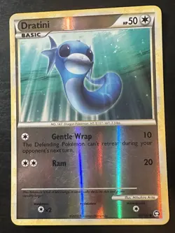 2010 Pokemon TCG HGSS Triumphant Dratini Reverse Holo 62/102 MP - Image 1