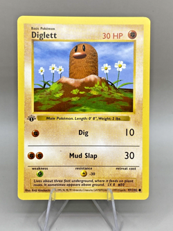 Pokemon - Diglett - 47/102 - 1st Edition - Base Set (Shadowless) - Image 1