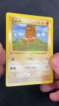 Pokemon - Diglett - 47/102 - 1st Edition - Base Set (Shadowless) - Image 2
