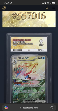 Pokemon Milotic Ex 237/191 SIR Surging Sparks - ACE MINT 9 - Image 5