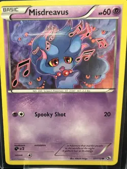 Pokemon TCG Misdreavus Legendary Treasures 57/113 Regular Common 2013 - NM - Image 3
