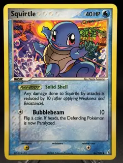 🌊 Pokemon TCG - Squirtle 64/100 - EX Crystal Guardians (2006) - Common - LP - Image 1