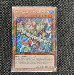 Yu-Gi-Oh! Mermail Abyssmegalo RA04-EN191 Platinum Secret Rare 1st Edition NM - Image 1