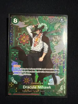 2026 One Piece OP14/EB04 Dracule Mihawk SP Alt Art OP12-030 SR Azure Sea’s Seven - Image 1