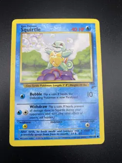 Squirtle 93/130 base set 2 pokemon card - Image 1