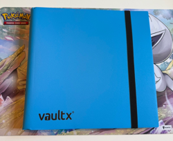 BLUE VAULT X 12 POCKET STRAP BINDER - HOLDS 480 CARDS FOR CCG AND TCG - Image 1