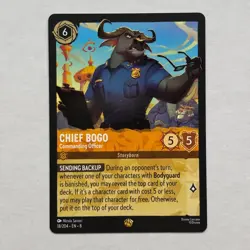 Chief Bogo 18/204 Disney Lorcana Reign of Jafar Regular Legendary Card NM - Image 1