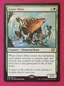 Magic The Gathering COMMANDER 2014 C14 GRAVE SIFTER green card MTG - Image 1