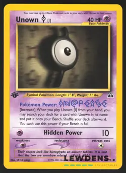 Unown I - 68/75 - Common 1st Edition - Neo Discovery - Pokemon Card - Image 1