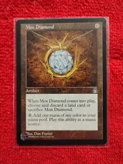 Magic: The Gathering Mox Diamond Artifact Stronghold Rare 1998 English Regular - Image 1