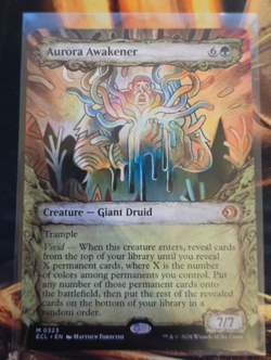 Magic the Gathering - Aurora Awakener - Lorwyn Eclipsed - Fable Frame - MTG - Image 1