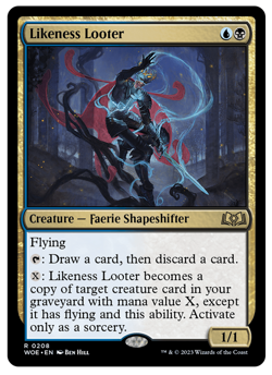 MTG - 1 x Likeness Looter - Rare Shapeshifter - Wilds of Eldraine (WOE) - M/NM - Image 1