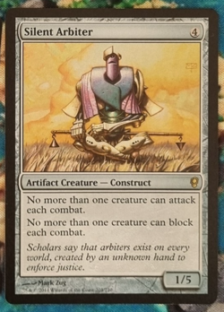MTG - Silent Arbiter - Conspiracy 2014 magic the gathering - Image 1