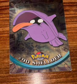 1999 Topps Pokemon #90 Shellder Holo Foil Blue Logo - Image 3