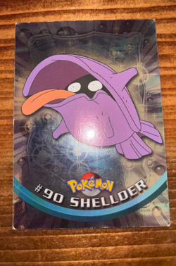 1999 Topps Pokemon #90 Shellder Holo Foil Blue Logo - Image 4