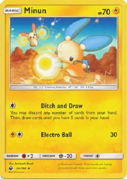 Minun - 54 168 - Uncommon 2x Celestial Storm Pokemon 2x - Image 1