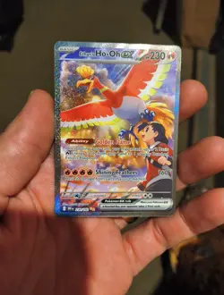 Pokemon TCG Ethan's Ho-Oh EX 230/182 Special Illustration Rare Destined Rivals - Image 1