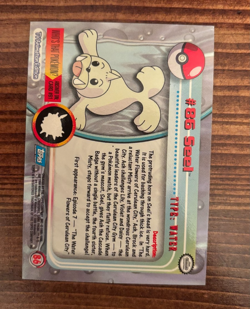 1999 Topps Pokemon #86 Seel Holo Foil Blue Logo - Image 5