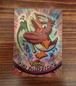 1999 Topps Pokemon #83 Farfetch'd Holo Foil Blue Logo - Image 1